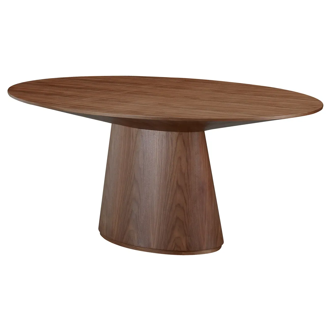 Braydon Oval Dining Table - Dark Brown, Walnut
