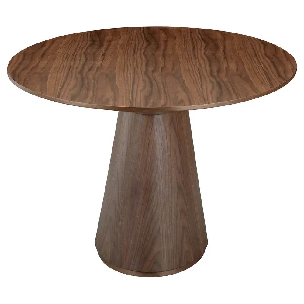 Braydon Oval Dining Table - Dark Brown, Walnut