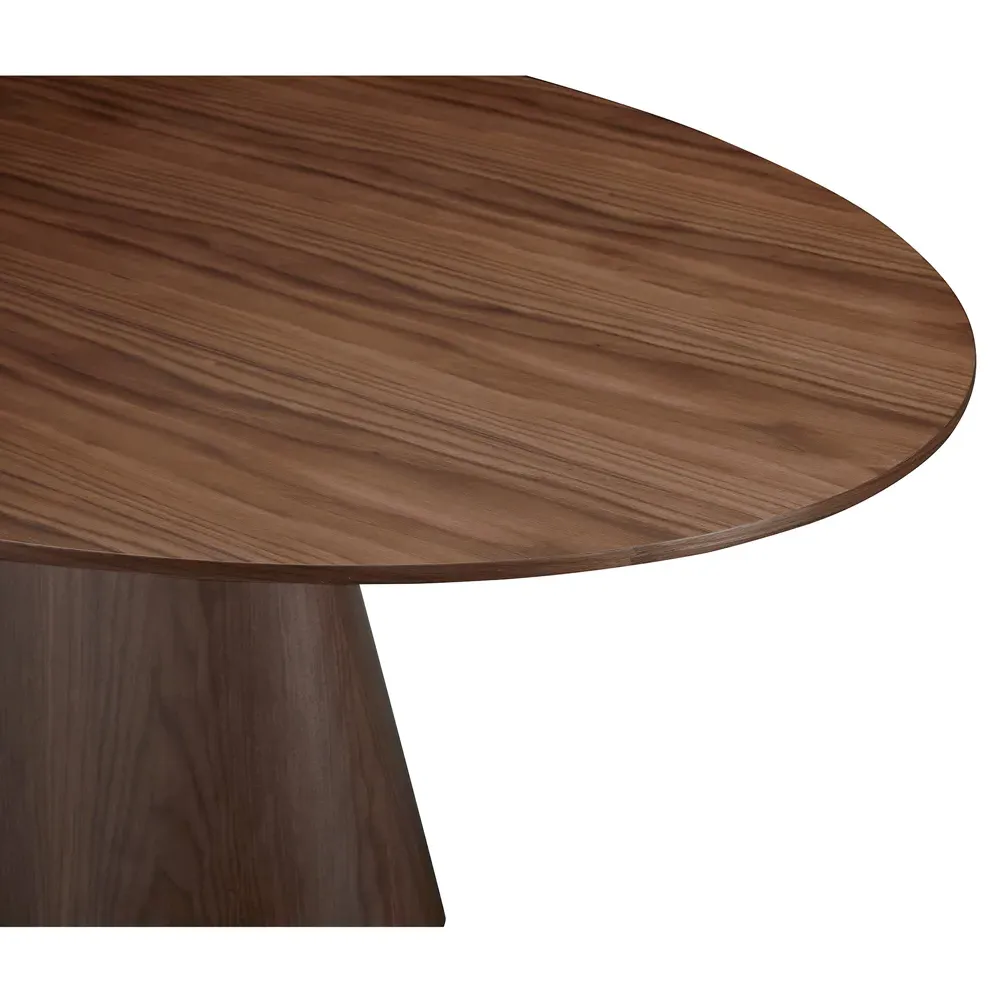 Braydon Oval Dining Table - Dark Brown, Walnut