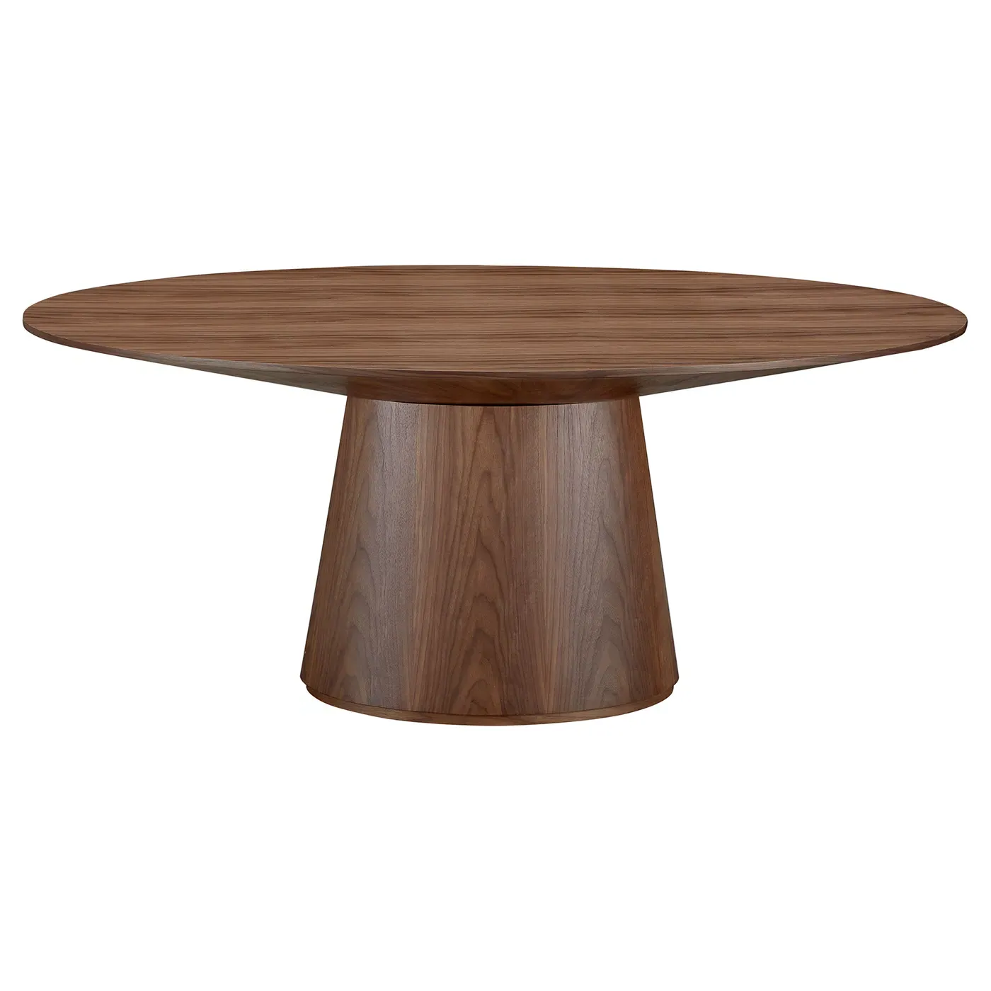 Braydon Oval Dining Table - Dark Brown, Walnut image