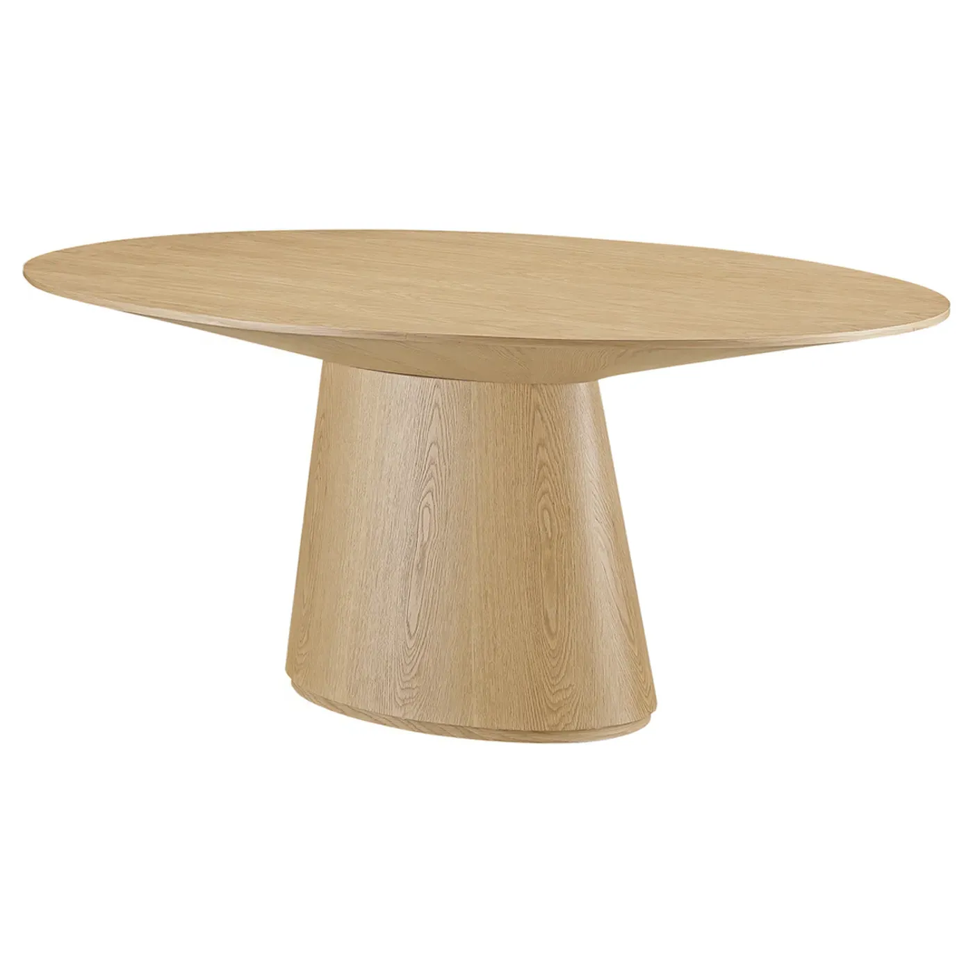 Braydon Oval Dining Table - Natural Brown, Oak