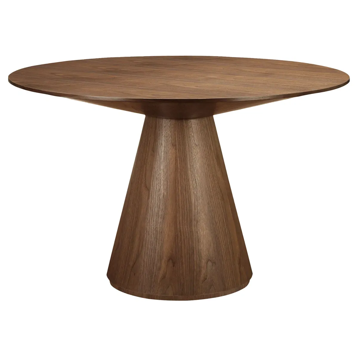 Braydon Small Round Dining Table - Dark Brown, Walnut image