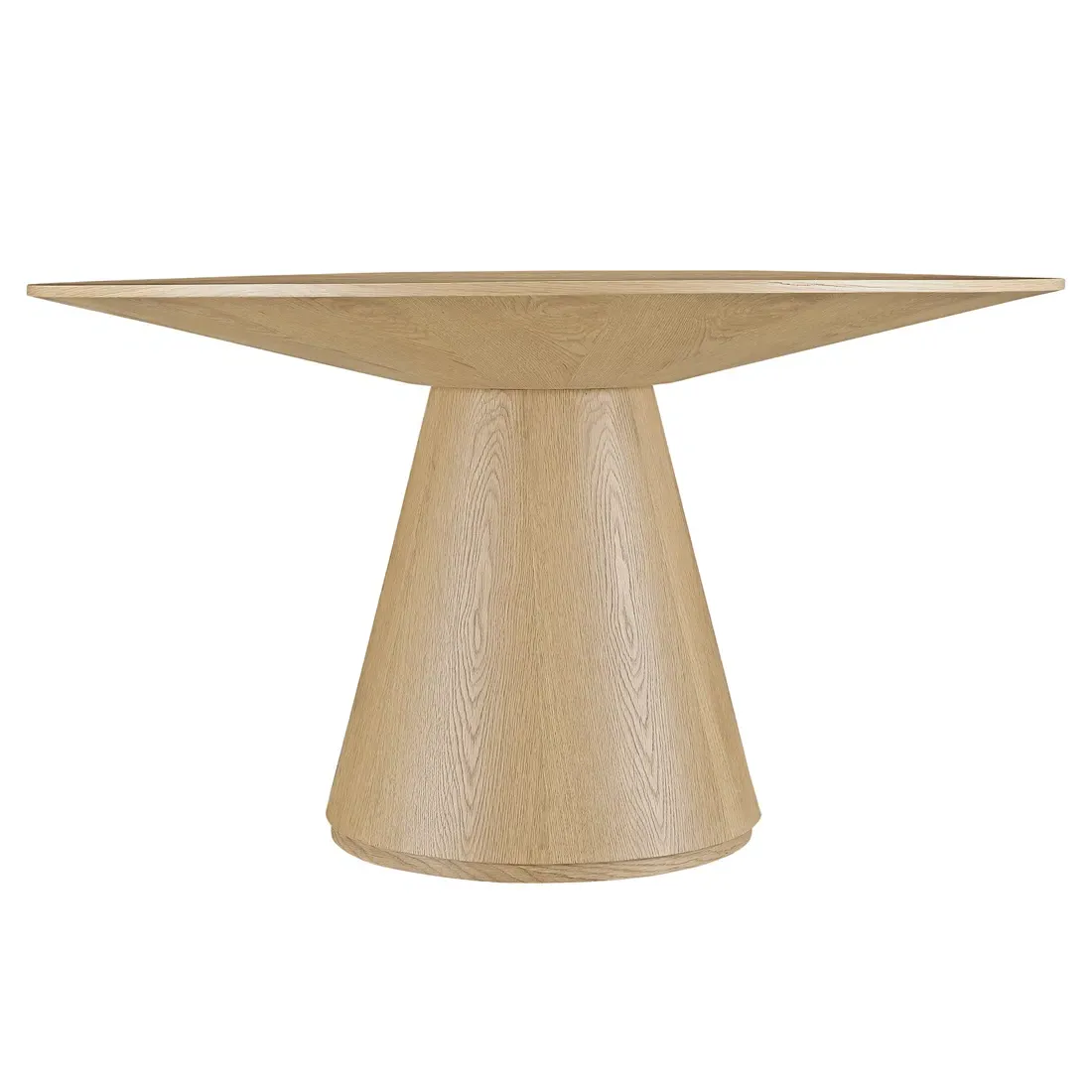 Braydon Small Round Dining Table - Natural Brown, Oak