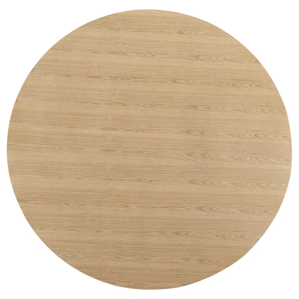 Braydon Small Round Dining Table - Natural Brown, Oak