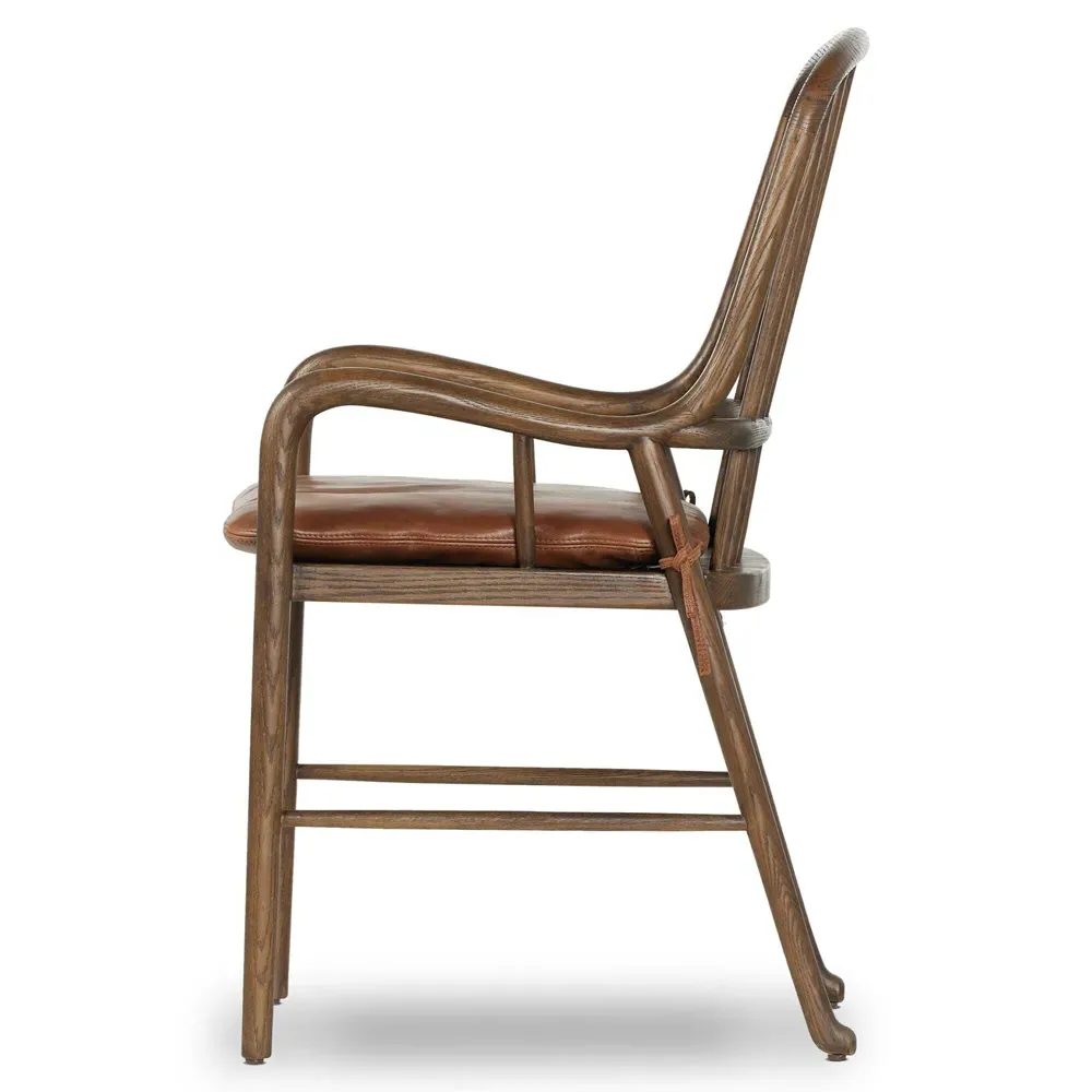 Brenna Dining Arm Chair - Dulane Mahogany, Oak