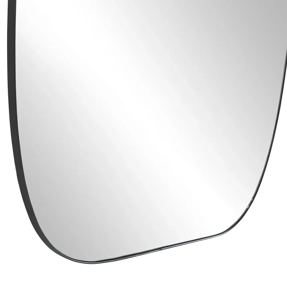 Brent Oval Full Length Floor Mirror - Dark Grey, Iron
