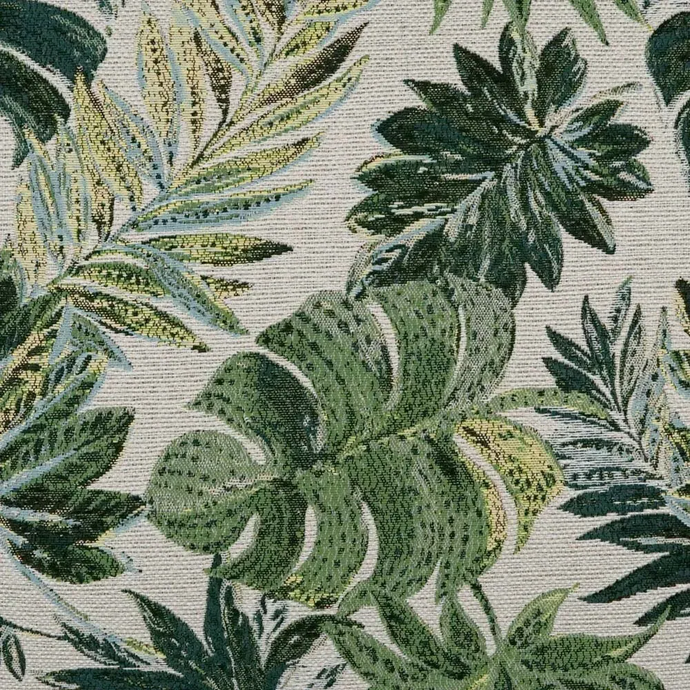 Briana Leaf Print Throw Pillow - Green, Polyester