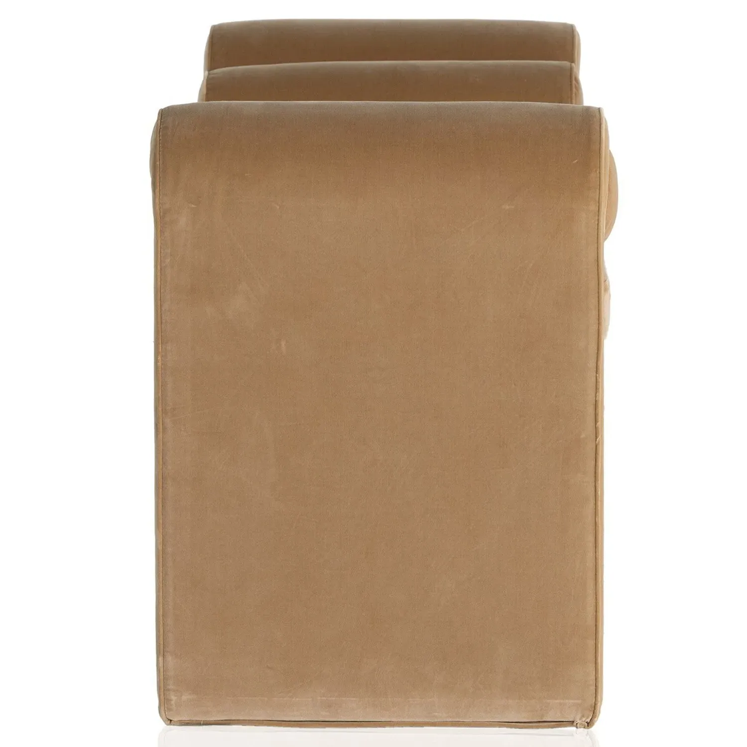 Brianne Bedroom Bench - Camel, Velvet