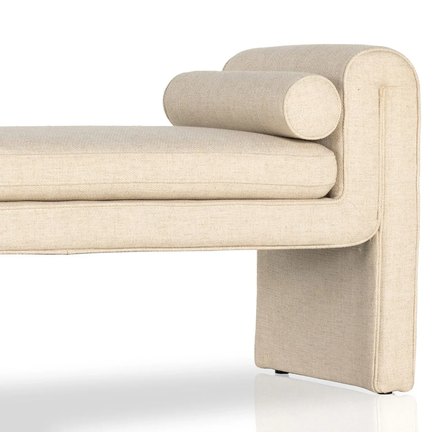 Brianne Bedroom Bench - Cream, Performance Fabric