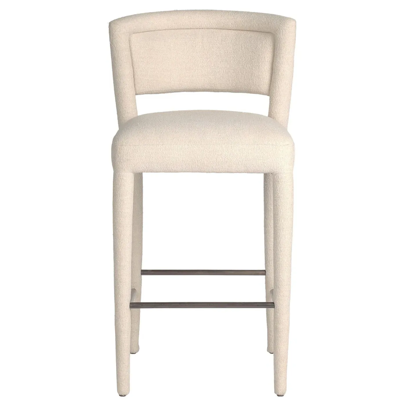 Bridget Counter Stool - White, Performance Fabric