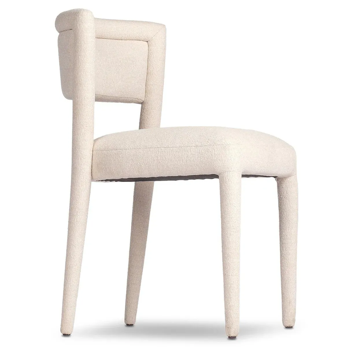 Bridget Dining Chair - White, Performance Fabric