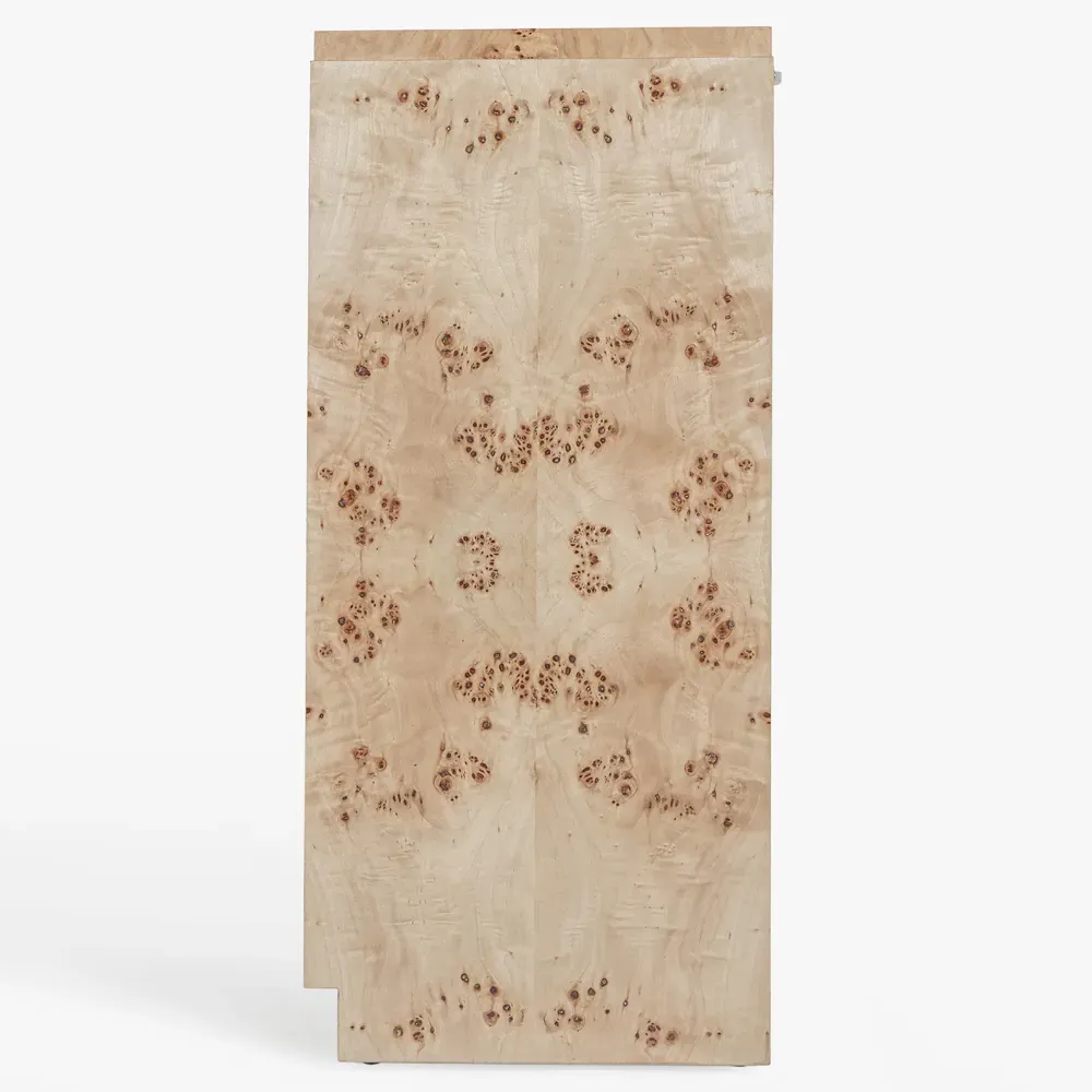 Briella 2-Door Sideboard - Light Brown, Burl Wood