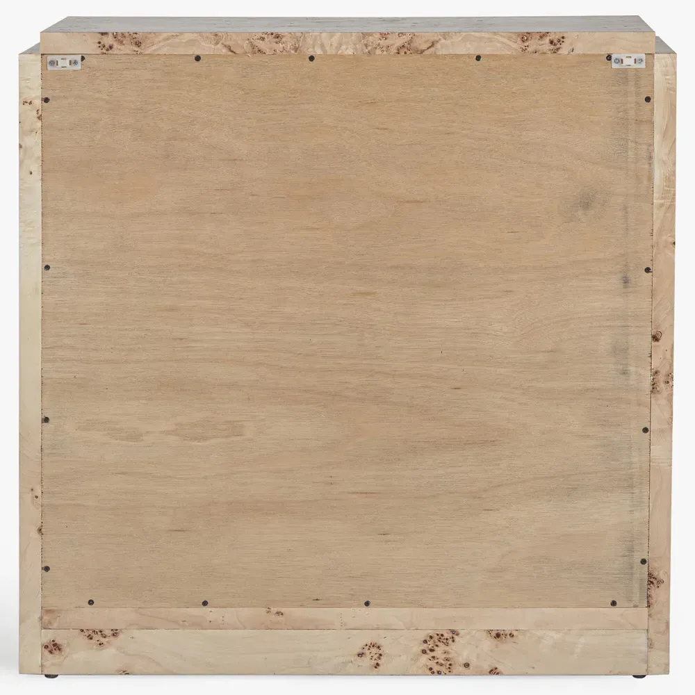 Briella 2-Door Sideboard - Light Brown, Burl Wood