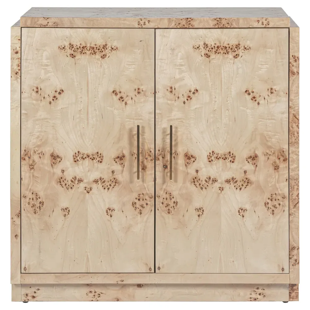 Briella 2-Door Sideboard - Light Brown, Burl Wood