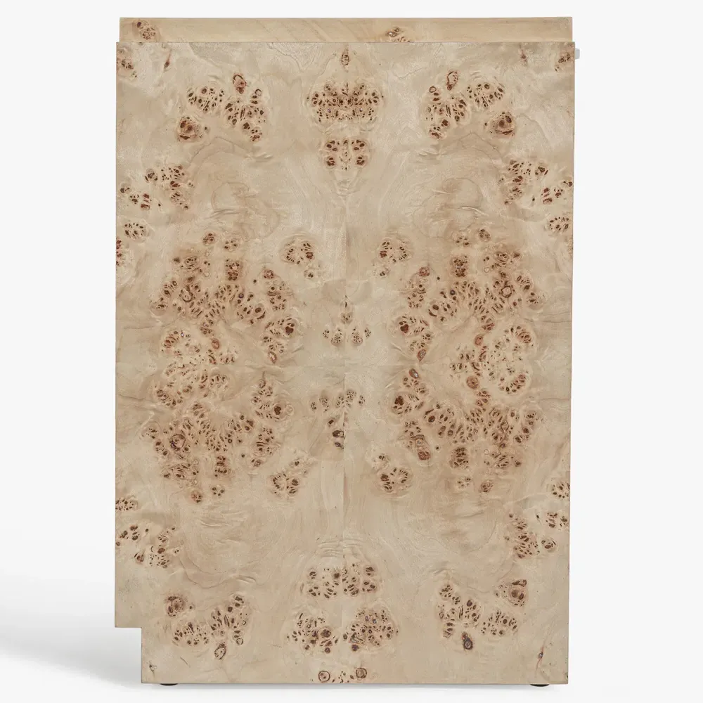 Briella 3 Door Sideboard - Light Brown, Burl Wood