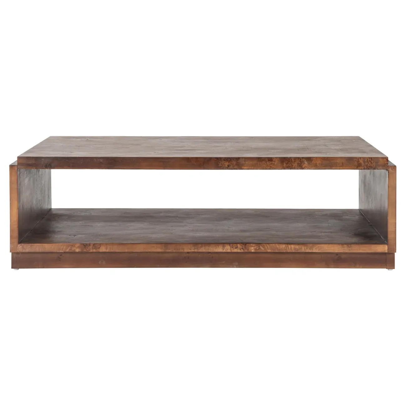 Briella Coffee Table - Dark Brown, Burl Wood image