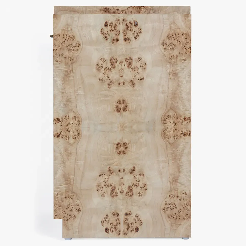 Briella Console Table - Light Brown, Burl Wood