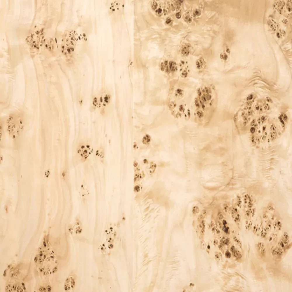 Briella Dresser - Light Brown, Burl Wood