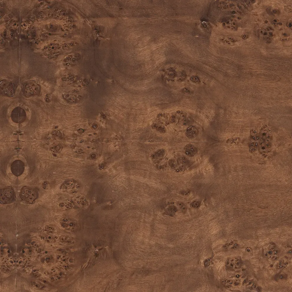 Briella Side Table - Dark Brown, Burl Wood