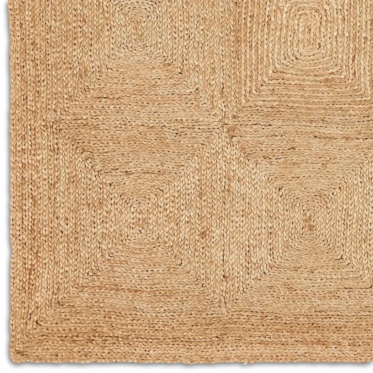Brigida Handwoven Jute Rug Sample - Brown
