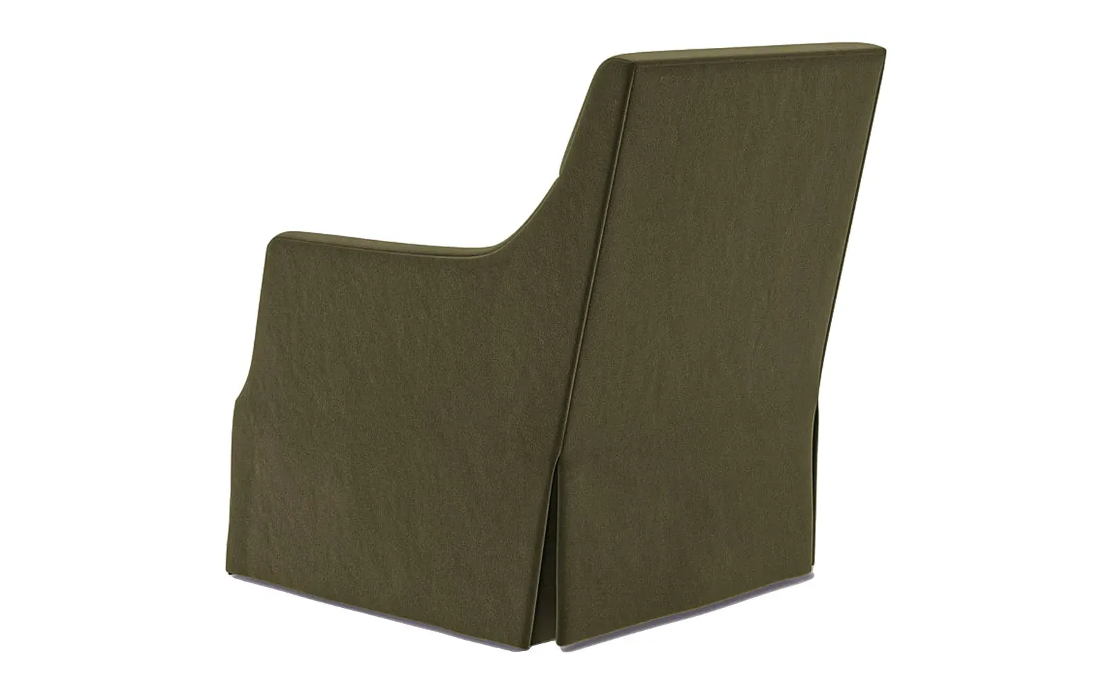 Brigitte Swivel Chair - Boxwood Green, Performance Velvet