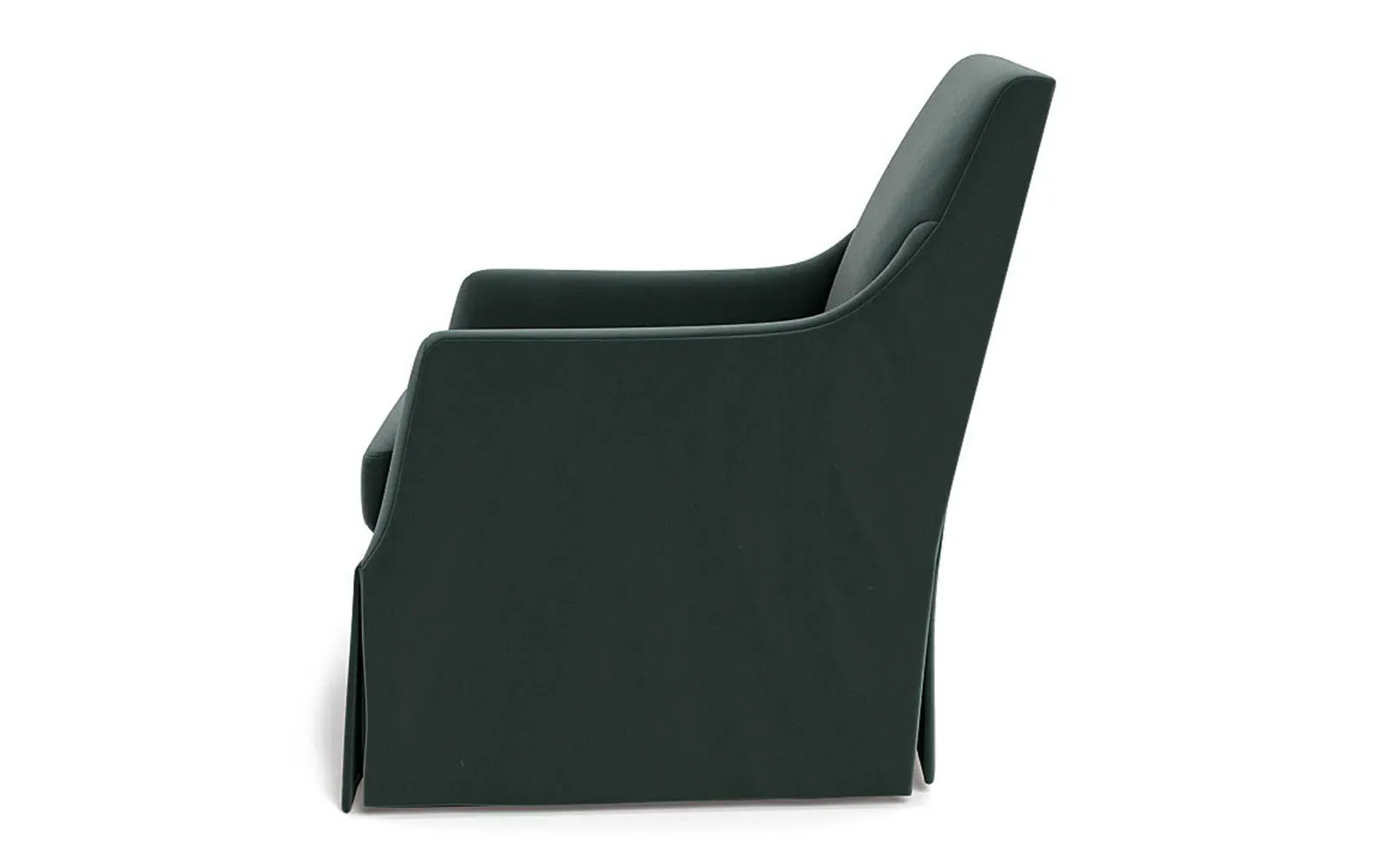 Brigitte Swivel Chair - Lagoon, Performance Velvet