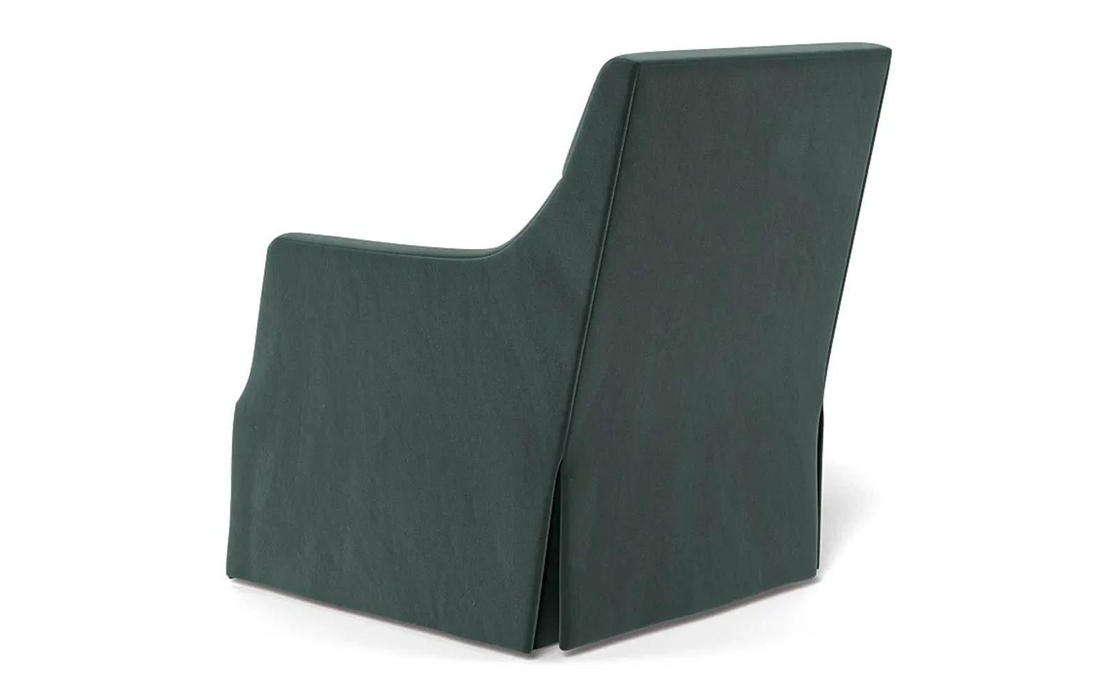 Brigitte Swivel Chair - Lagoon, Performance Velvet