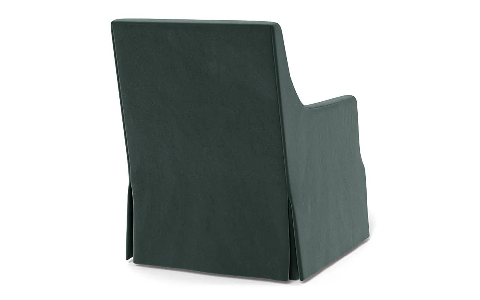 Brigitte Swivel Chair - Lagoon, Performance Velvet