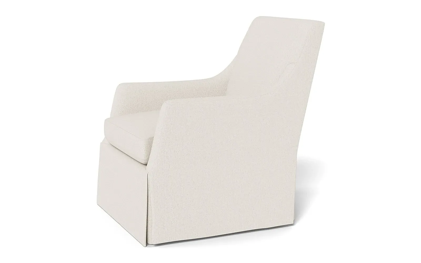 Brigitte Swivel Chair - Mascarpone, Performance Basket Weave