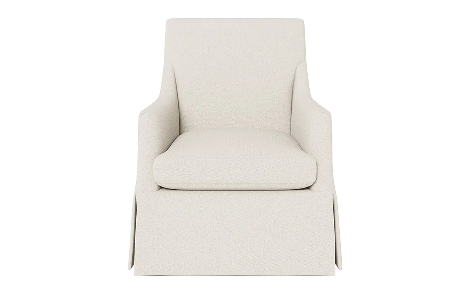 Brigitte Swivel Chair - Mascarpone, Performance Basket Weave