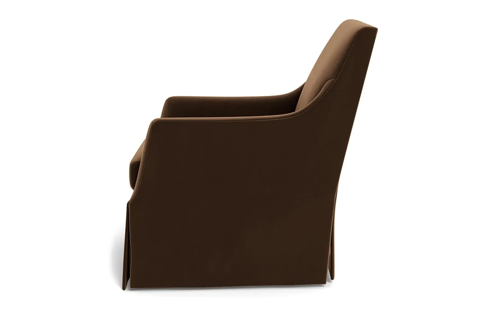 Brigitte Swivel Chair - Molasses, Performance Velvet