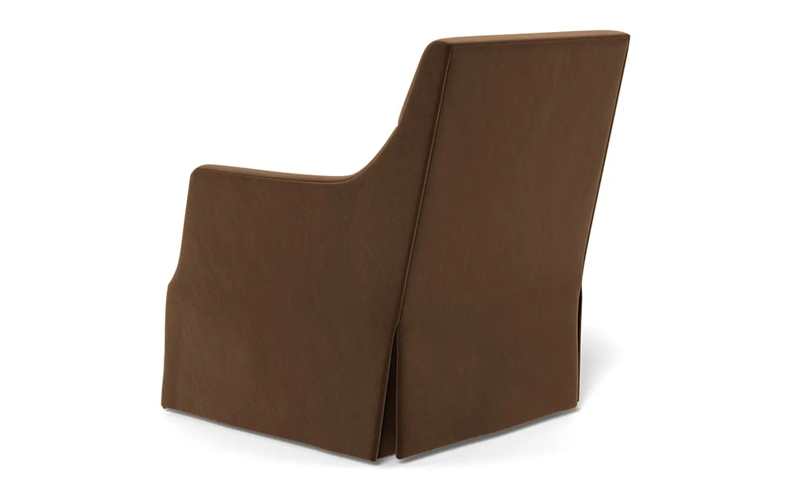 Brigitte Swivel Chair - Molasses, Performance Velvet