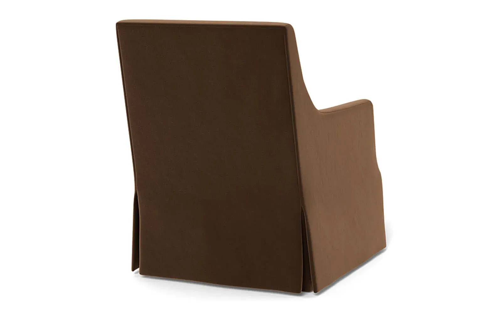 Brigitte Swivel Chair - Molasses, Performance Velvet