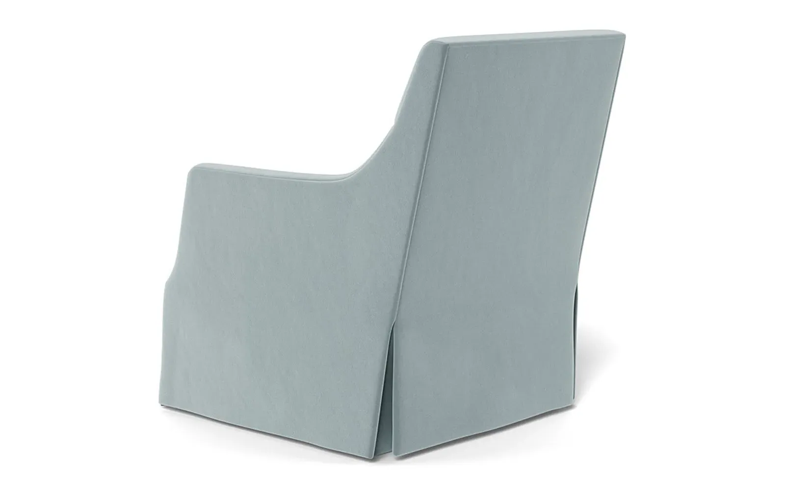 Brigitte Swivel Chair - Saltwater Blue, Performance Velvet