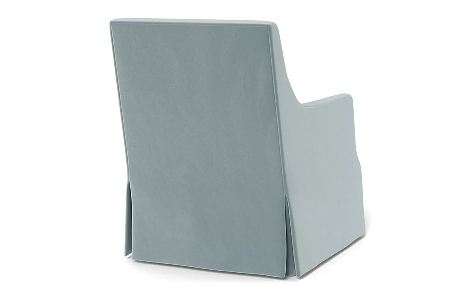 Brigitte Swivel Chair - Saltwater Blue, Performance Velvet