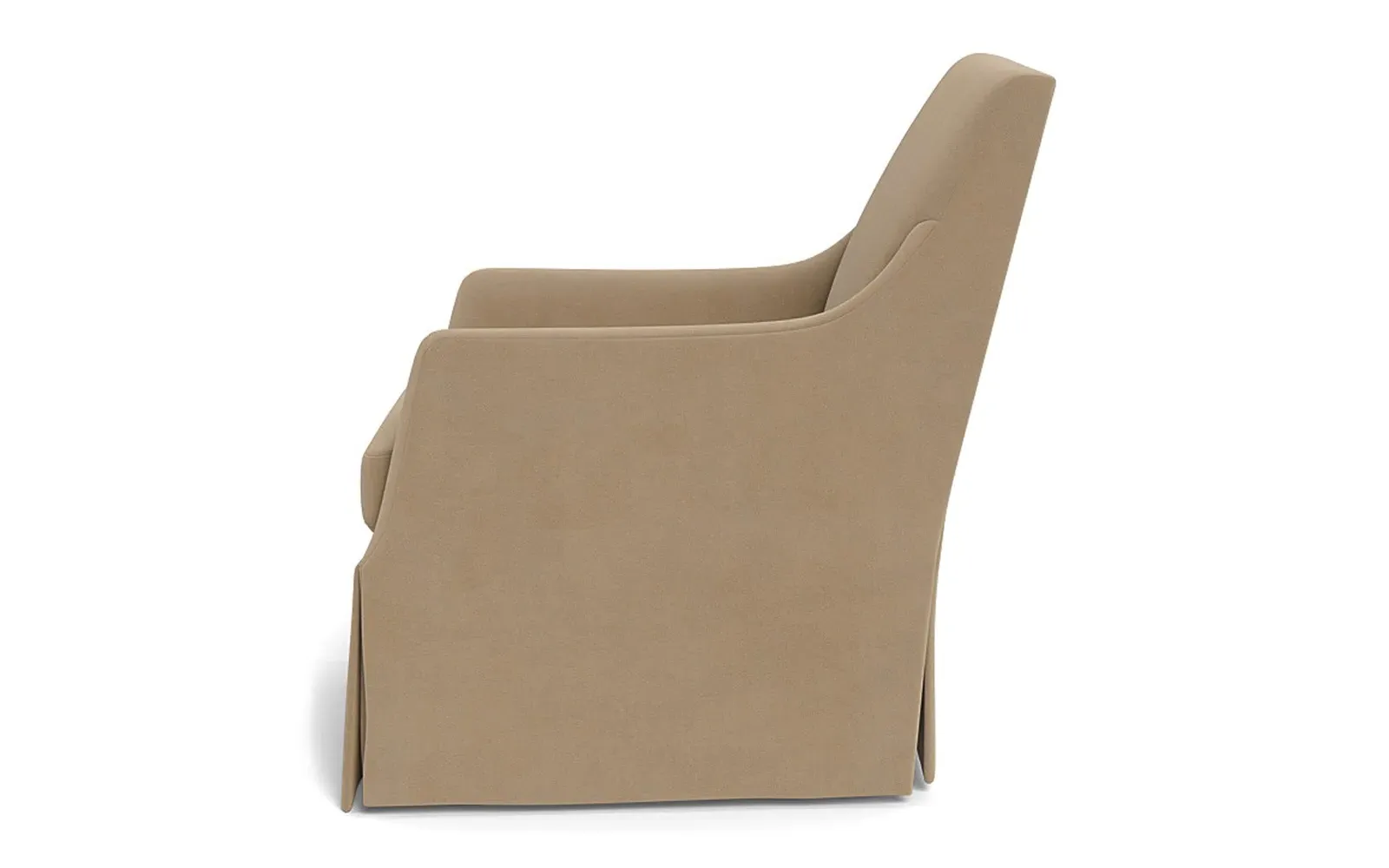 Brigitte Swivel Chair - Sand Dune, Performance Velvet