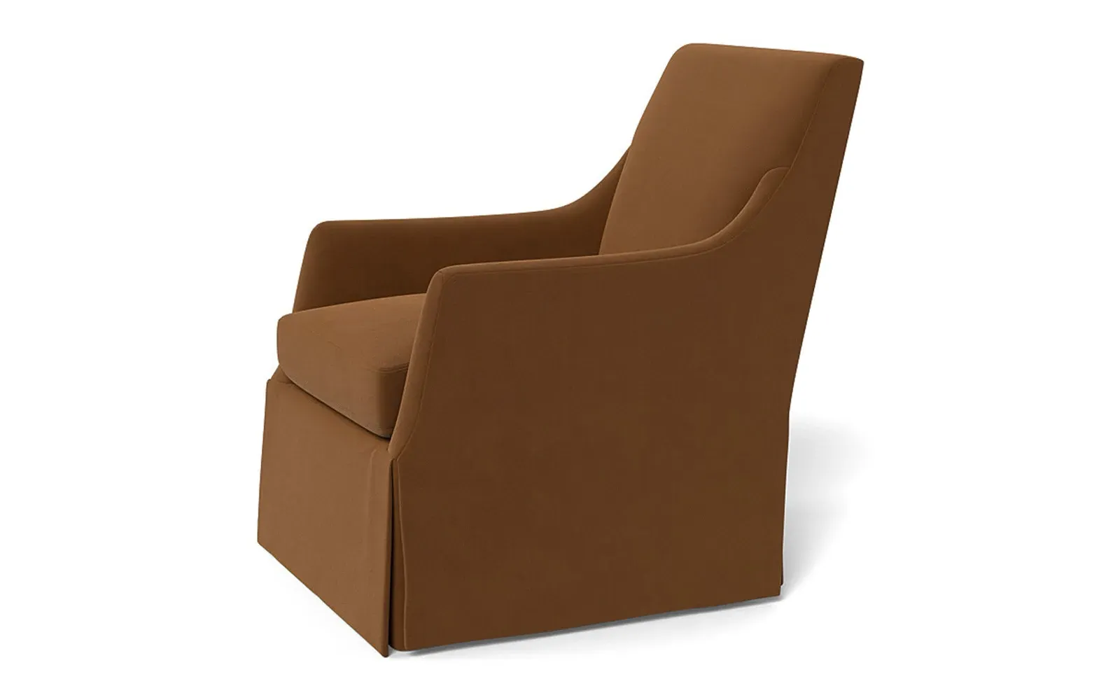 Brigitte Swivel Chair - Spice, Performance Velvet