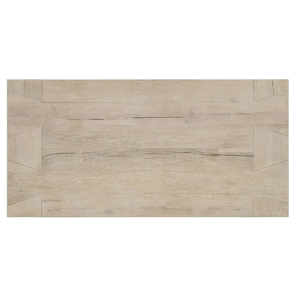 Brissy Rectangular Coffee Table - Cream, Oak Wood