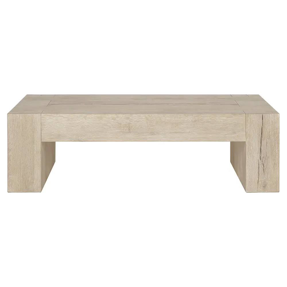 Brissy Rectangular Coffee Table - Cream, Oak Wood image