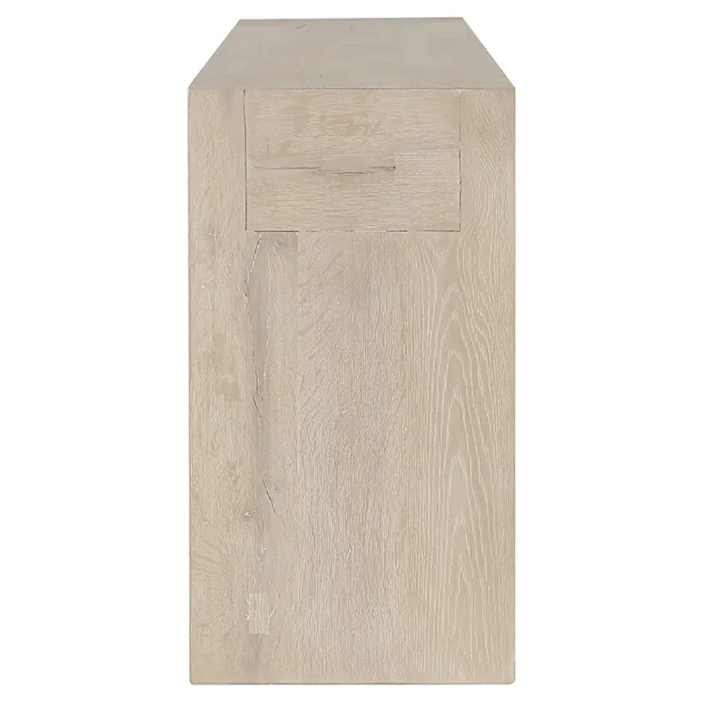 Brissy Rectangular Console Table - Cream, Oak