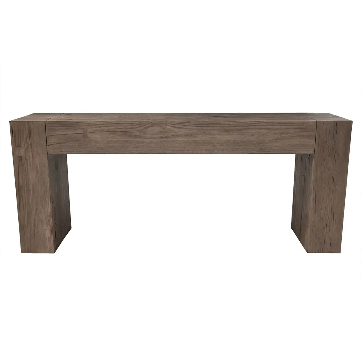 Brissy Rectangular Console Table - Natural Brown, Oak
