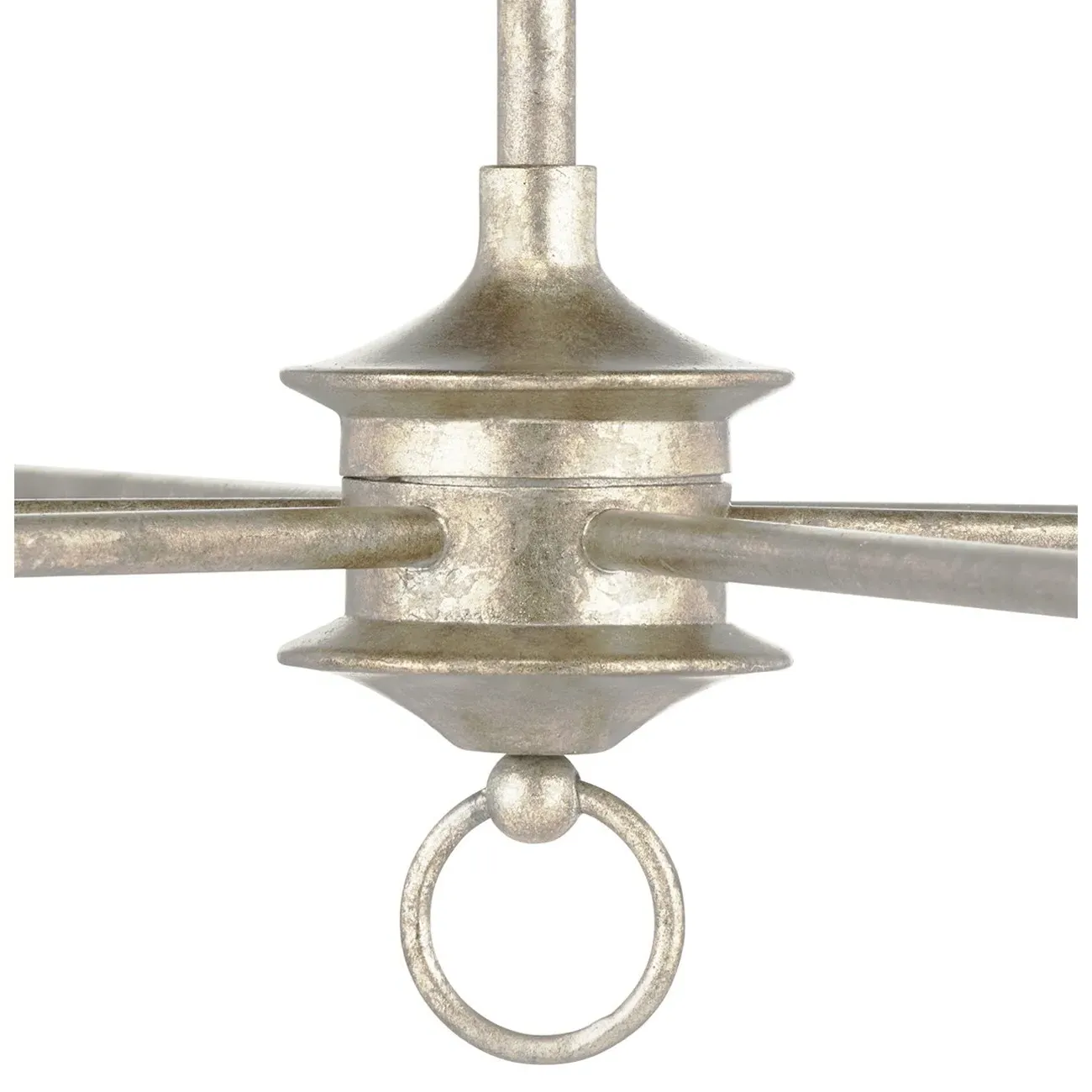 Britanny Large Candle Style Chandelier - Champagne, Wrought Iron