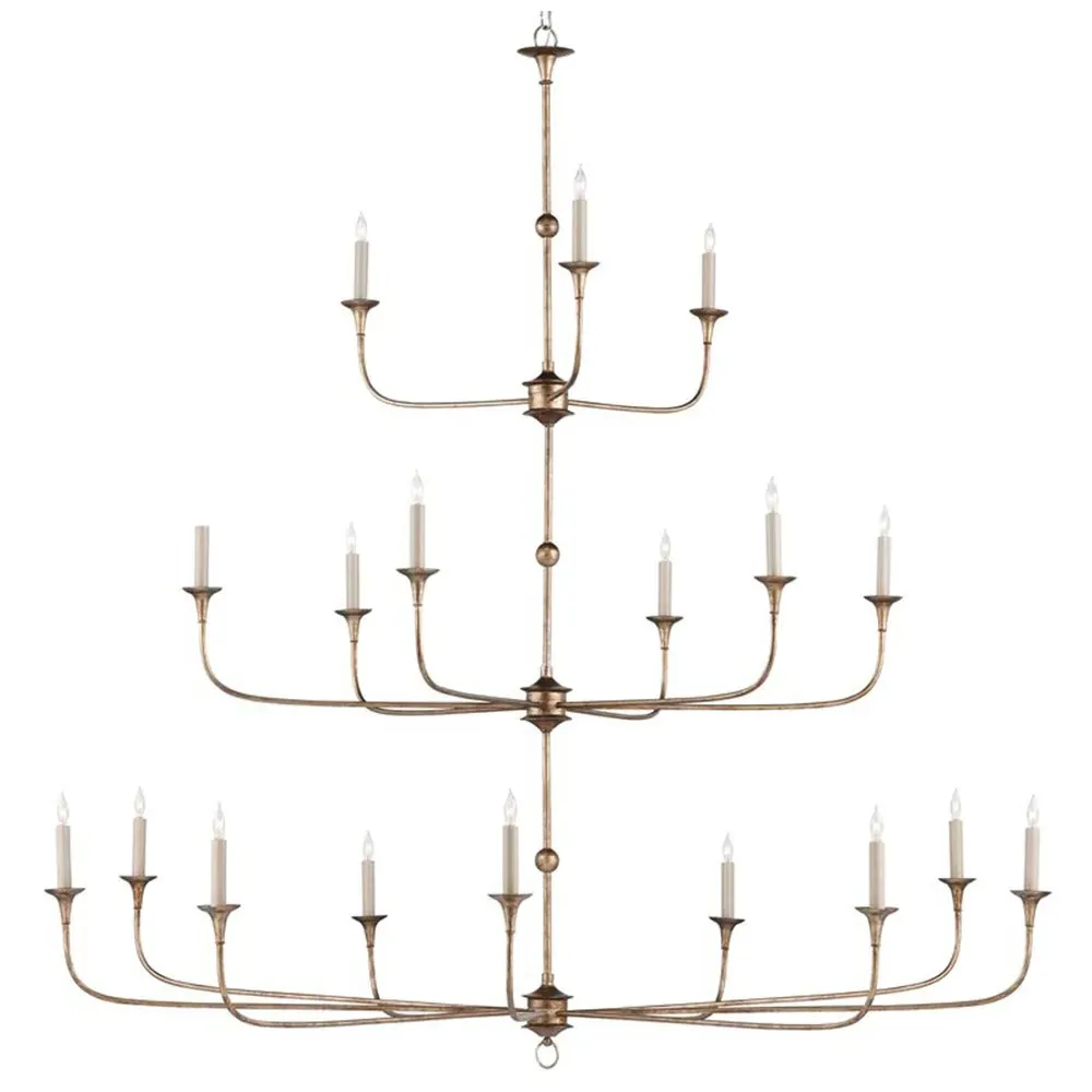 Brittany Grande Candle Style Chandelier - Bronze, Wrought Iron