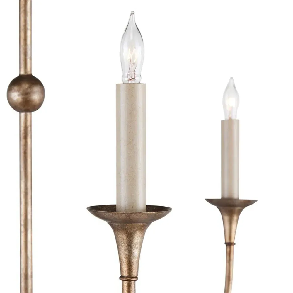 Brittany Grande Candle Style Chandelier - Bronze, Wrought Iron