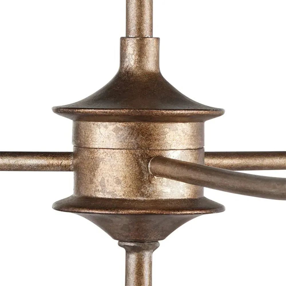 Brittany Grande Candle Style Chandelier - Bronze, Wrought Iron