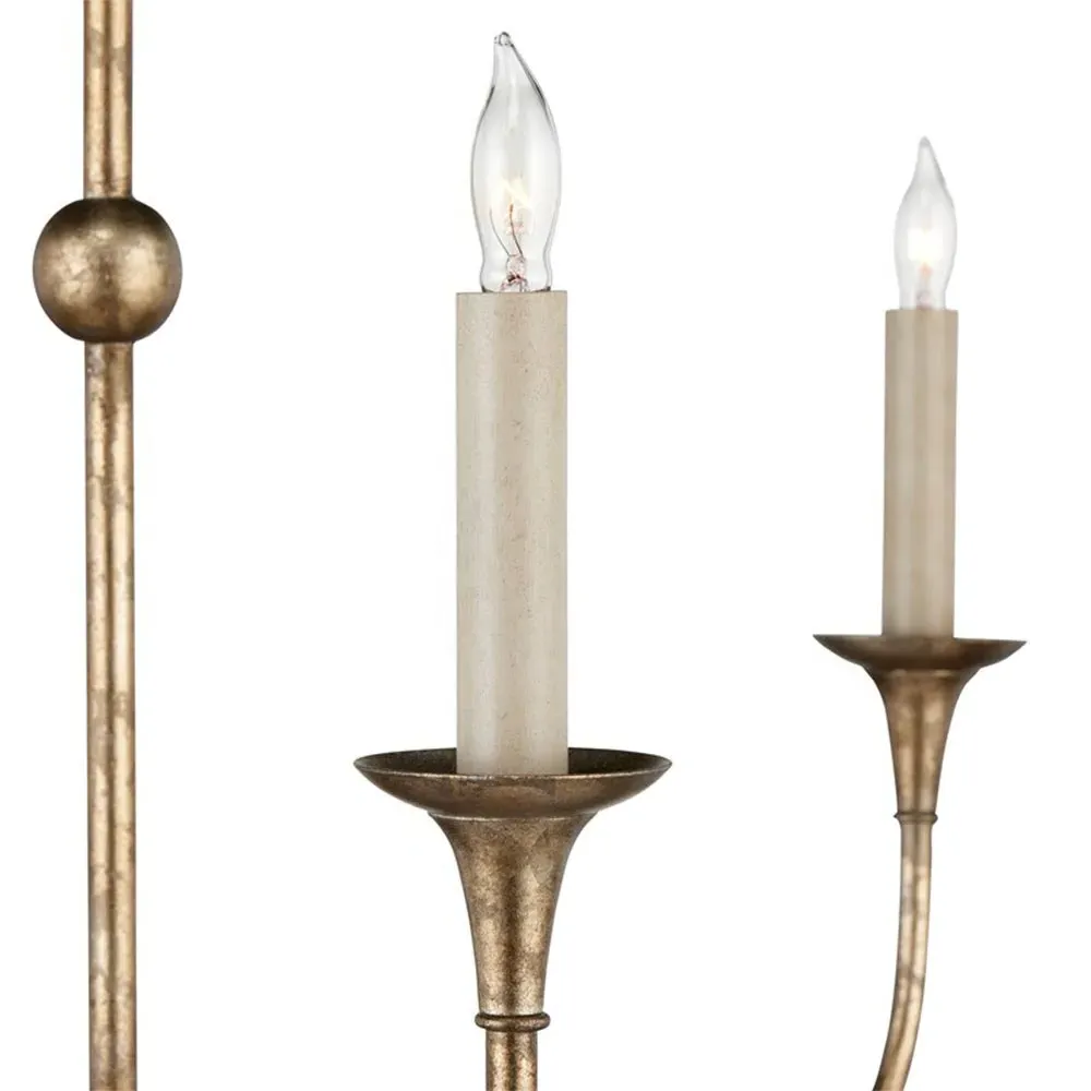 Brittany Large Candle Style Chandelier - Bronze, Wrought Iron