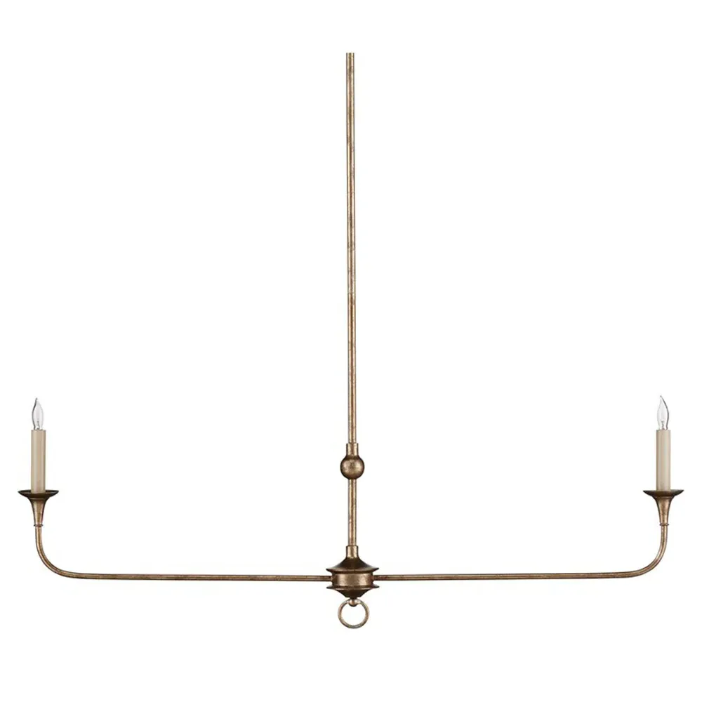 Brittany Linear Chandelier - Bronze, Wrought Iron image