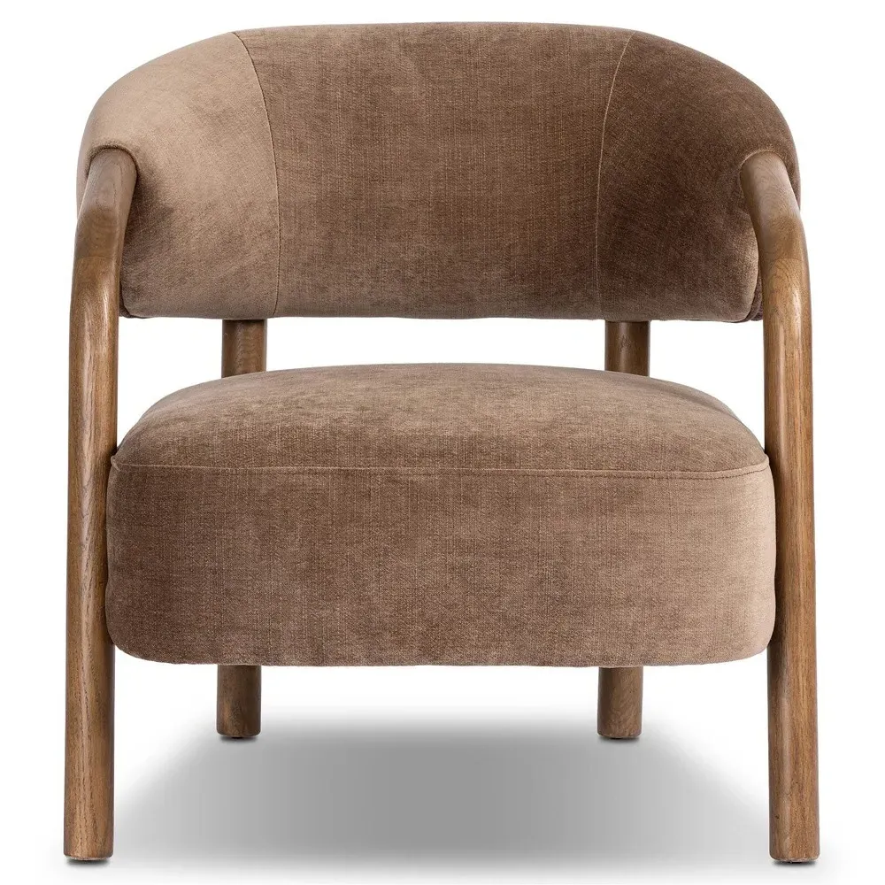 Brodie Altair Arm Chair - Mushroom, Oak
