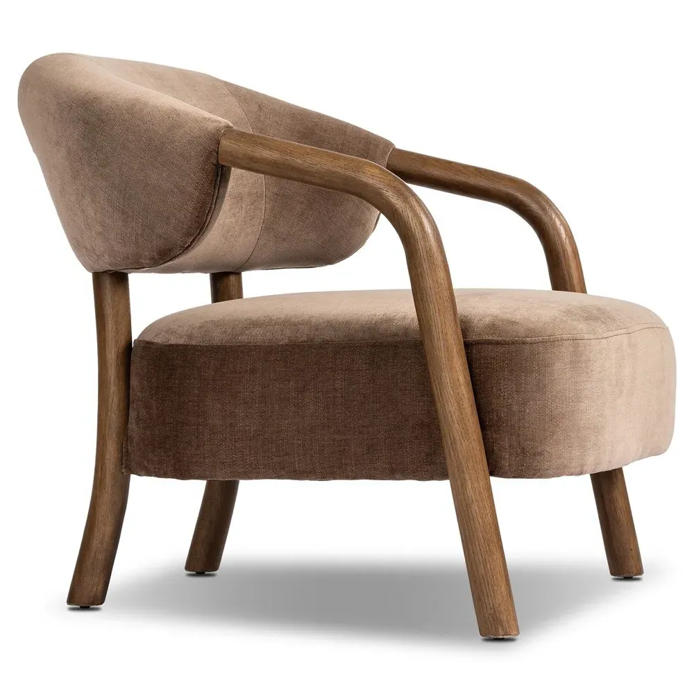 Brodie Altair Arm Chair - Mushroom, Oak