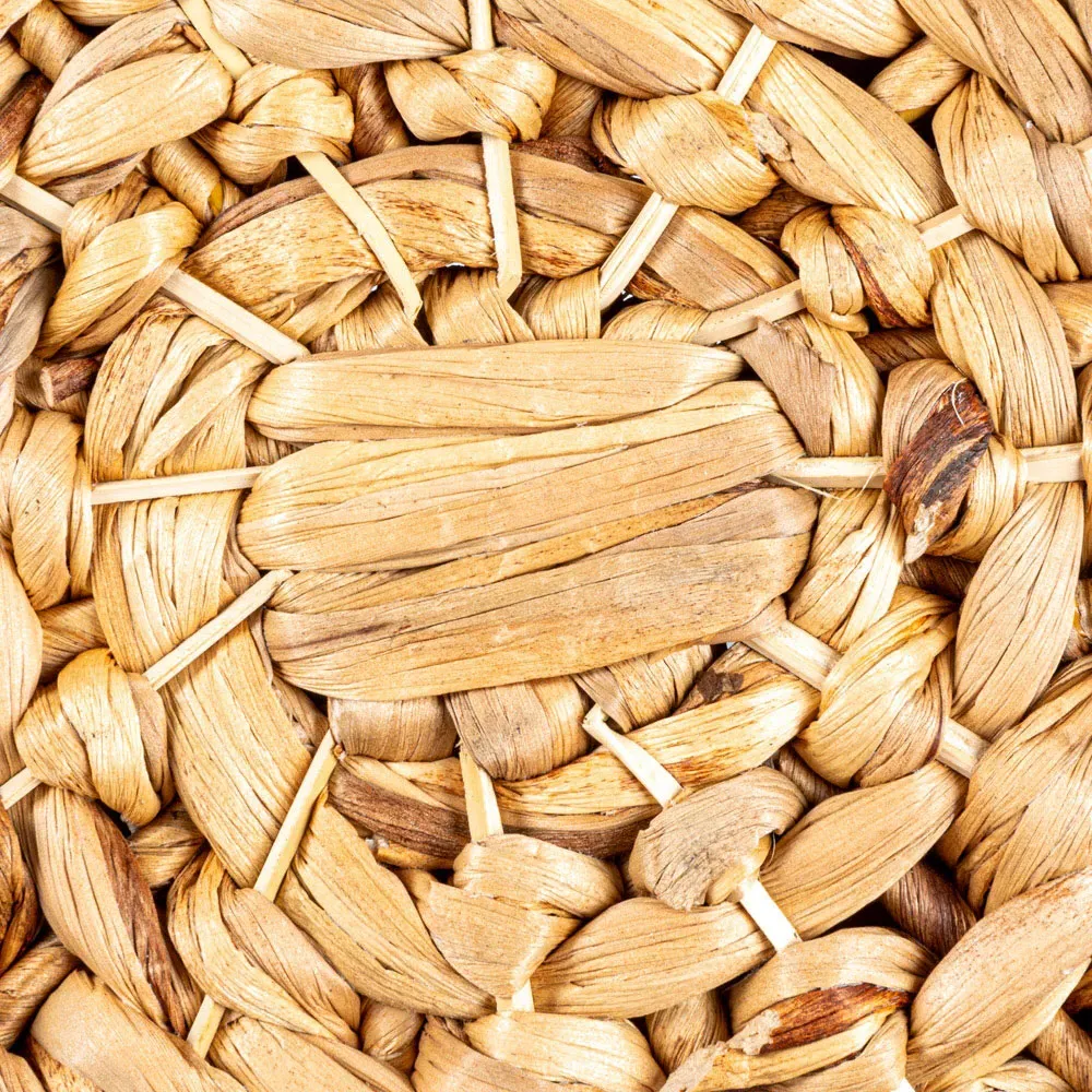 Brooke Round Side Table - Natural, Water Hyacinth